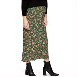 TopShop Willmorris Bias Maternity Floral Skirt